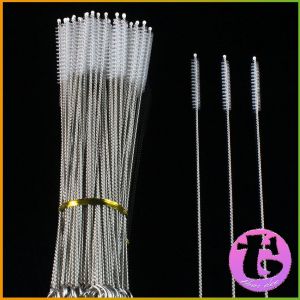 แปรงล้างหลอดดูด ขนไนล่อน ไม่ทำให้เป็นรอย Stainless steel soft straw straw brush