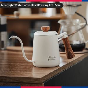 BINCOO หม้อชงแขวนกาต้มน้ำหูยาวบางปากกลางแจ้งในบ้านเหล็กสแตนเลสสำหรับกาต้มกาแฟ350มล./600มล.