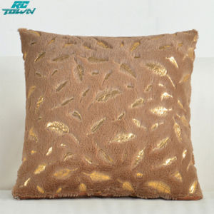Vỏ gối ôm trường hợp nhung mềm có sọc lông sequin cho vỏ gối Sofa 45*45cm