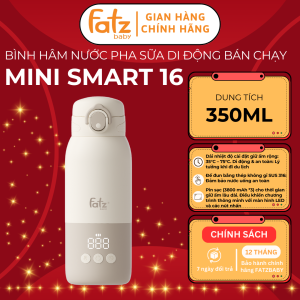 Bình hâm nước pha sữa di động FATZ BABY Mini Smart 16 FB3807BN giữ ấm 35-75 độ dung tích 350ml