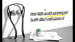 VOYOR Neck Massager Shiatsu Deep Tissue Dual Trigger Point Shoulder Massager for Pain Relief Ergonomic Handle Design Lightweight & Portable MS110