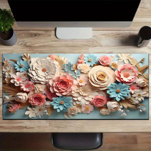 1pc 3D Flowers Large Mouse Pad computer mat Desk Mat keyboard mat Office Gaming Table Mat