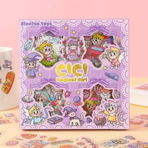 (SERI MOMOJAN & CICI) STICKER ANAK AESTHETIC MOTIF TERLARIS KARTUN KOREA MANIS IMUT LUCU. STIKER ANTI AIR 1 BOX ISI 100 LEMBAR MURAH GAMBAR TEMPEL WARNA 2D LUCU. STIKER VIRAL CEWEK COWOK ANAK SEKOLAH. STIKER CANTIK ANIME BINATANG BUAH POHON GAME
