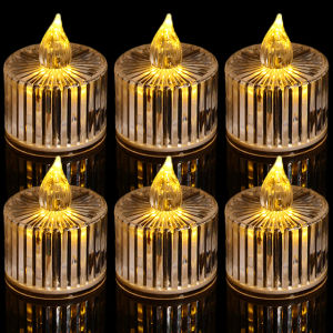 Đèn nến LED nhựa trụ cột ngọn lửa bập bùng nến đèn tealight cho bên nhà Halloween trang trí Giáng sinh