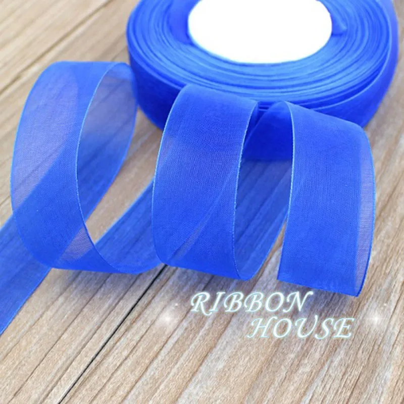 DECYOOL Christmas Ribbons - 4 Rolls Metallic Glitter Organza Gift Wrapping Ribbon (150 Yards Total)