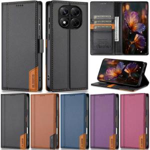 Flip Leather Phone Case For Xiaomi Poco X5 Pro M6 Pro 4G Redmi Note 14 Pro+ 5G Note 13 Pro 4G Note 12 Pro 5G Note 11 4G Note 10 Pro Max Magnetic Wallet Cover