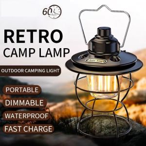 Rechargeable Hanging Camping Light LED Emergency Lamp Portable Multifunctional Waterproof Camping Lantern