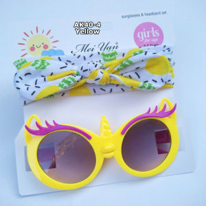 BANDO BAYI PEREMPUAN BANDANA ANAK CEWEK KOREA Kacamata Headband bando Set 2in1 fashion import ak40