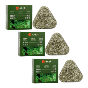 Nurture hair cleansing soap Shampoo Herbal Nourish and clean hair Smooth Cypress Leaf Usman Materia Medica Hair Soap