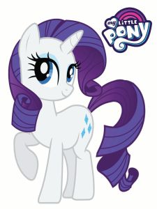 LITTLE PONY Sticker Dinding size 28 - 45 cm Vinyl white waterproof
