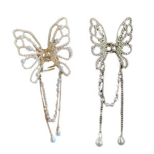 Sophisticated Butterfly Hair Accessories with Pearls Designs Styling Hairpieces Hair Decoration for Women and Girls