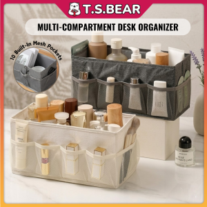 Foldable Desk Organizer Makeup Skincare Storage Box Kotak Penyimpanan Mekap Kotak Organizer Stationery Kosmetik ST35