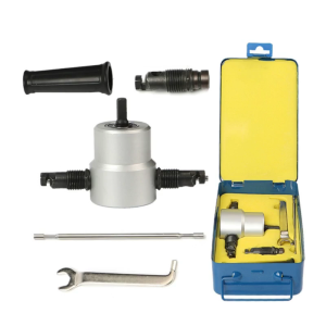 Tấm kim loại cắt hai đầu sắt nibbler cắt dụng cụ điện Máy Khoan Điện tập tin đính kèm khay ô tô đấm kéo