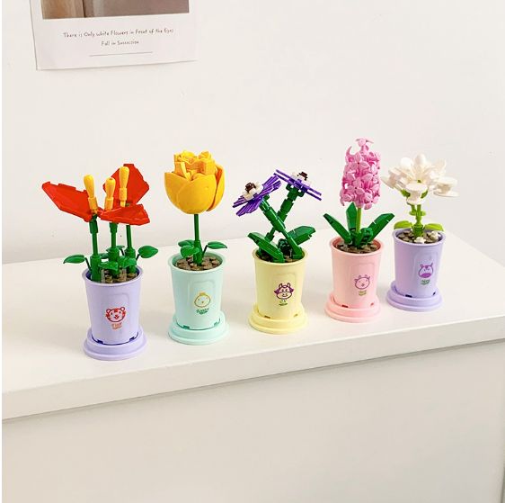 LAZAHOME Pot de fleurs à construire soi-même, briques décoratives à assembler, cadeau idéal pour femmes
_voghion.com