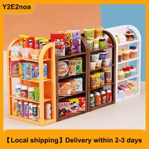 【Local shipping】 1:12 Dollhouse Miniature Supermarket Shelf Display Stand Storage Rack Scene Decor Toy Doll House Accessories