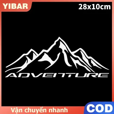 YIBAR Nhà Thám Hiểm núi phản chiếu dán xe xe tải Ô tô Decal vui Vinyl trang trí xe máy du lịch xuyên quốc gia