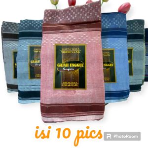 Sarung Tenun Pria Dewasa Gajah Unggul Motif Doby Sabuk Varian Warna Grosir isi 10 Pics