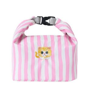 DUY26 Insulated Food Storage Handbags Portable Cat Print Food Container Bag Fashion Aluminum Foil Thermal Lunch Pouch Outdoor