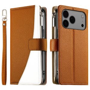 New Phone Case For iPhone 17 16 15 14 11 12 13 Pro Max iPhone 16 15 14 7 8 Plus iPhone SE 2022 Magnetic Leather Color Splicing Wallet Card Slot Flip Cover Casing