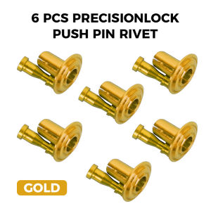 6PCS SET CNC Aluminum PrecisionLock Push Pin Rivet Clip Bolt Body Clip Bolt M5x15 For Motorcycle