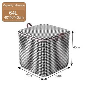 Storage Box Waterproof Dustproof Foldable Large Capacity Clothing Organizer Bag There are two zipper