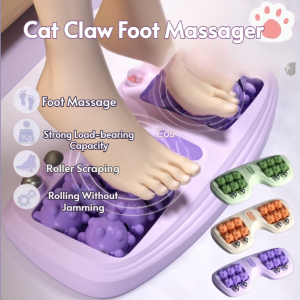 Home Foot Massage Device 3-Row Rollers  Leg Acupoint Magnetic Therapy Foot Massager  Foot Massager Relaxation and Wellness Health Care