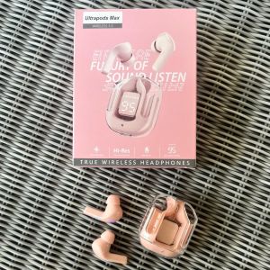 TWS Ultrapods Headset Bluetooth 5.3 HiFi Stereo Bass LED display music In-ear low latency Wireless Earphone Bluetooth