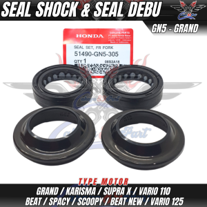 Paket seal shock supra + seal tutup debu grand beat vario 110 beat f1 vario 125 scoopy