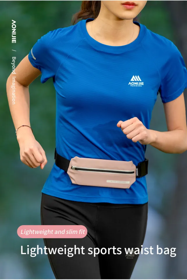 AONIJIE W8129 Slim Running Belt Jogging Waist Bag Travel Pocket