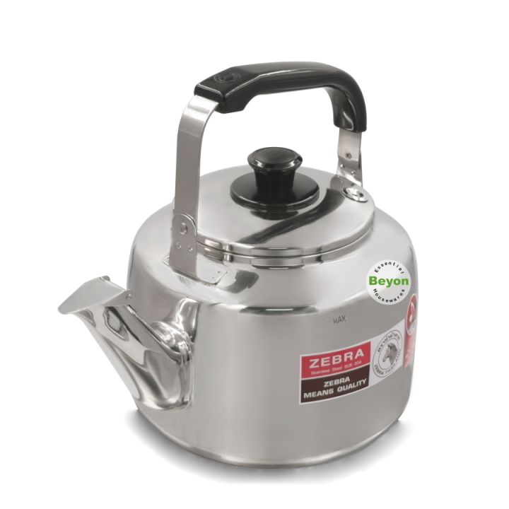 ZEBRA SUS304 STAINLESS STEEL WHISTLING KETTLE CENTURY 4.5 LITRE CENTURY