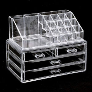 Beau Acrylic Cosmetic Organizer / Rak / Tempat Kosmetik 4 Drawer NEW - B