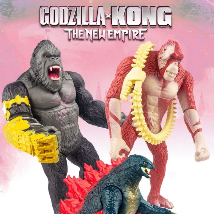 Godzilla VS King Kong 2 New Empire Action Figure King Kong Godzilla Scar King Joints Movable PVC Model Ornaments Doll Toys