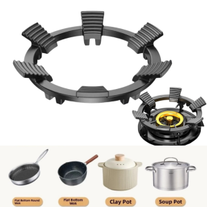 Universal Gas Stove Bracket Windproof Non Slip 6 Claw Cast Iron Gas Stove Stand Burner Holder Gas Stove Accessories