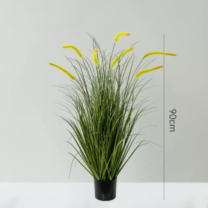 【SG Evergreen】Artificial Foxtail Grass Pampas Decor Nordic Style for Home Office Restaurant Artificial Plant Fake Plants with Pot