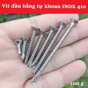 (300g) Vít Tự Khoan Đầu Bằng Inox 410 các size Chịu Lực Tốt Phụ Kiện Lắp Đặt Gỗ Thạch Cao Sắt Mỏng