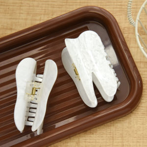 DuoShang Kẹp Tóc Răng Trắng Lớn 9CM Kẹp Tóc Càng Cua Acrylic Kẹp Tóc Càng Cua Phong Cách Hàn Quốc Cho Nữ Phụ Kiện Tóc Cho Bé Gái2026