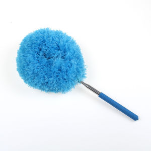 Mini Retractable Household Cleaning Fiber Mini Dusting Tool Round Head Chicken Hair Duster