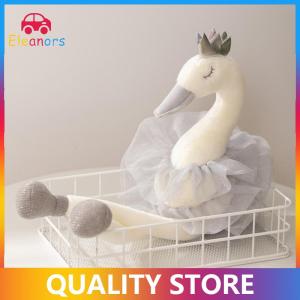 [Eleanor] Cartoon Swan Plush Doll Cute Sweet Princess Crown Swan Plush Toy Stuffed Animal Doll Toys Lovely Soft Pillow Home Decoration
