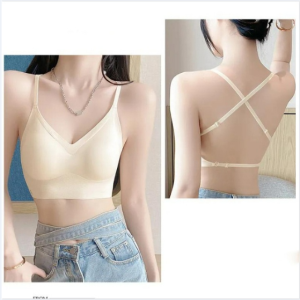 TP98.Lucky ชุดชั้นในดันทรง ไร้สาย เซ็กซีสําหรับผู้หญิง เปิดหลัง#B05