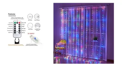 Curtain Fairy Lights 100Led 3x1M USB with remote Factory GRADE Fairy lights for Decoration Festive Events SG RDY STOCKS