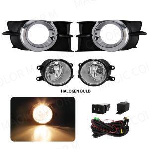 LED Fog Light For Toyota 2009 2010 2011 2012 Halogen Car Fog Kit Bumper Lamp Daytime Running Light DRL Daylight Accessories