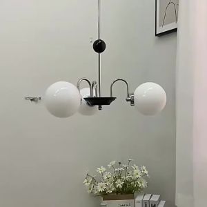IGDL Nordic glass ball pendant light modern led multihead hanging lamp gold silver chandelier lights home lighting for living room dining room bedroom indoor decoration fixture