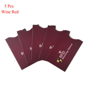 YIYIUR 5PCS Reader Anti-theft Aluminium Credit Cards Card Holder Sleeve Wallet RFID Blocking Protect Case Cover