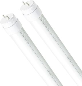 F15T8 LED Replacement Bulb7W5000K Daylight WhiteF15T8 LED Tube Light Rotatable End CapsFrosted Cover85-265VAC (120V 2Pack).