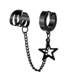 Hiện đại Thiết kế hình ngôi sao kẹp tai Crafted với lâm sàng lớp kim loại tất cả các ngày Comfort hợp thời trang Khuyên tai ngôi sao Bộ quà tặng