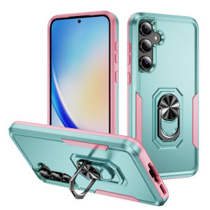 Armor Phone Case For Samsung Galaxy S24 S22 S21 S23 Ultra Plus A55 A15 A35 5G A54 A14 A53 A05S With Ring holder Shockproof Cover