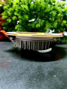 Đèn Led Âm Trần 7w 3 Màu Trắng Vàng Tự Nhiên (đèn thạch cao lắp trần gỗ đèn mắt trâu)
