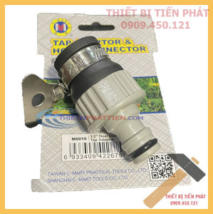 Khớp Nối Nhanh Ống Nước INGCO + Đầu Nối Nhanh Ống Nước Phi 16-25mm C-MART Có Đai Siết