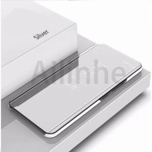 For Samsung Galaxy A05 A05S A15 A25 A35 A55 5G Case Luxury Mirror Surface Smart Slim Clear View Mirror Flip Leather Stand Protective Phone Cover