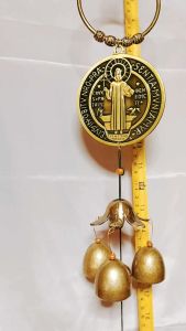 St. Benedict Wind Chimes for Protection Against Evil: 3.5 Inches Diameter & 23 Inches Height